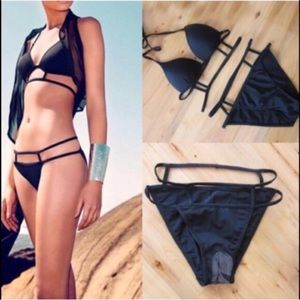 Black sexy Brazilian bikini set